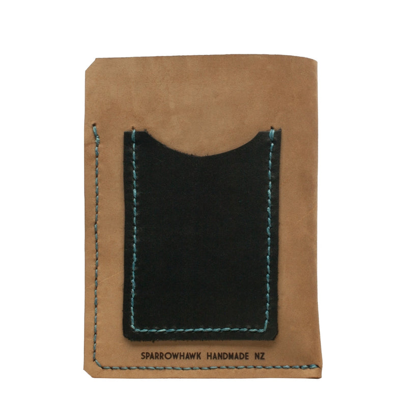 Slimline Passport & Card Sleeve - Nubuck Leather - Laser Engraved